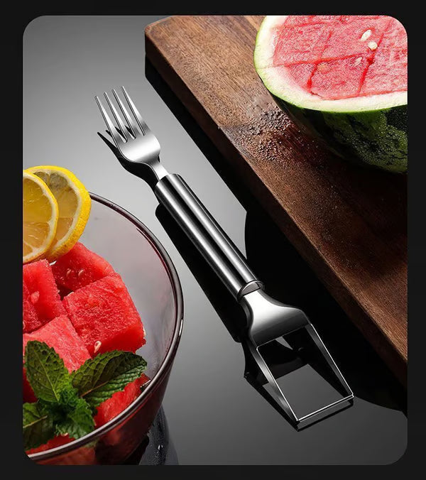 🔥🍉 Effortless Fruit Prep✨ 2-in-1 Fruit Cutter & Fork – For Quick and Easy Fruit Serving! 🍓