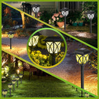 2 Pack LED Solar Lights Outdoor Waterproof