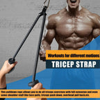 Professional Triceps Rope | Ergonomic 120cm Cable Attachment