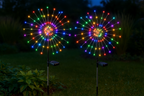 2 Pack Solar Firework Garden Lights