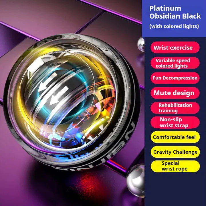 LED Gyroscopic Wrist Trainer | Motion-Activated Light Display