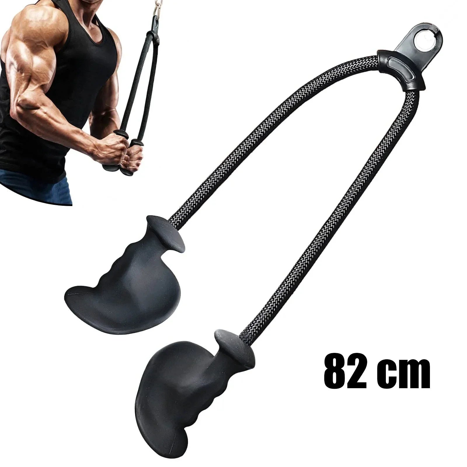 Professional Triceps Rope | Ergonomic 120cm Cable Attachment