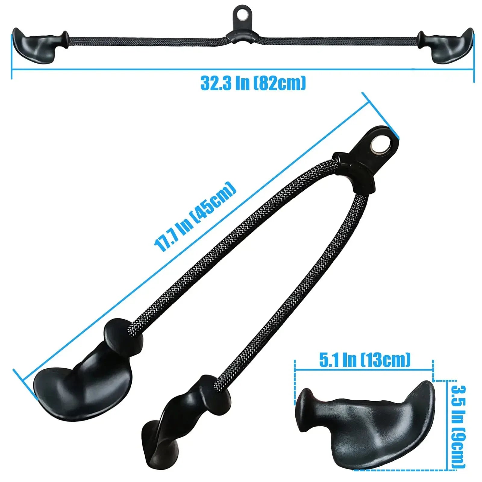 Professional Triceps Rope | Ergonomic 120cm Cable Attachment