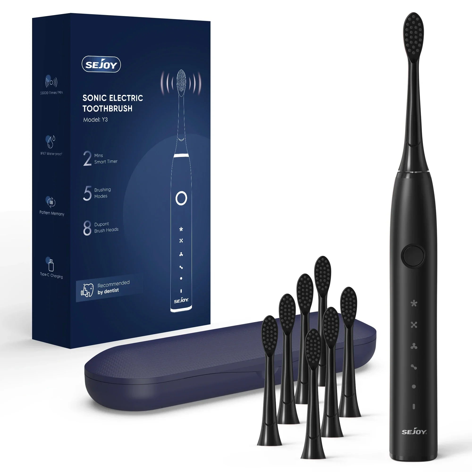 Sonic Electric Toothbrush | 5 Modes with Smart Timer