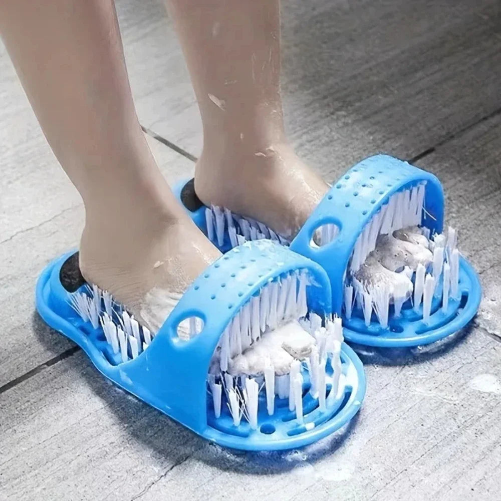 Shower Foot Massage Slippers | Non-Slip Cleaning Scrubber