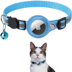 CAT GPS tracker collar with quick-release fastener and reflective design for improved night visibility