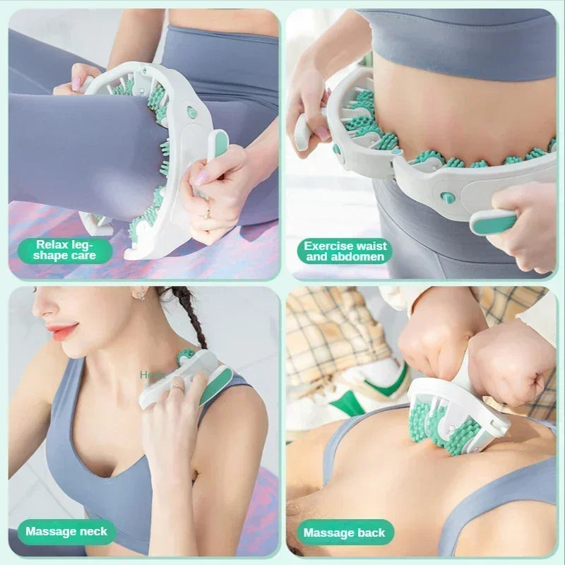 Ergonomic Body Massager | 14-Wheel Therapeutic Roller Design