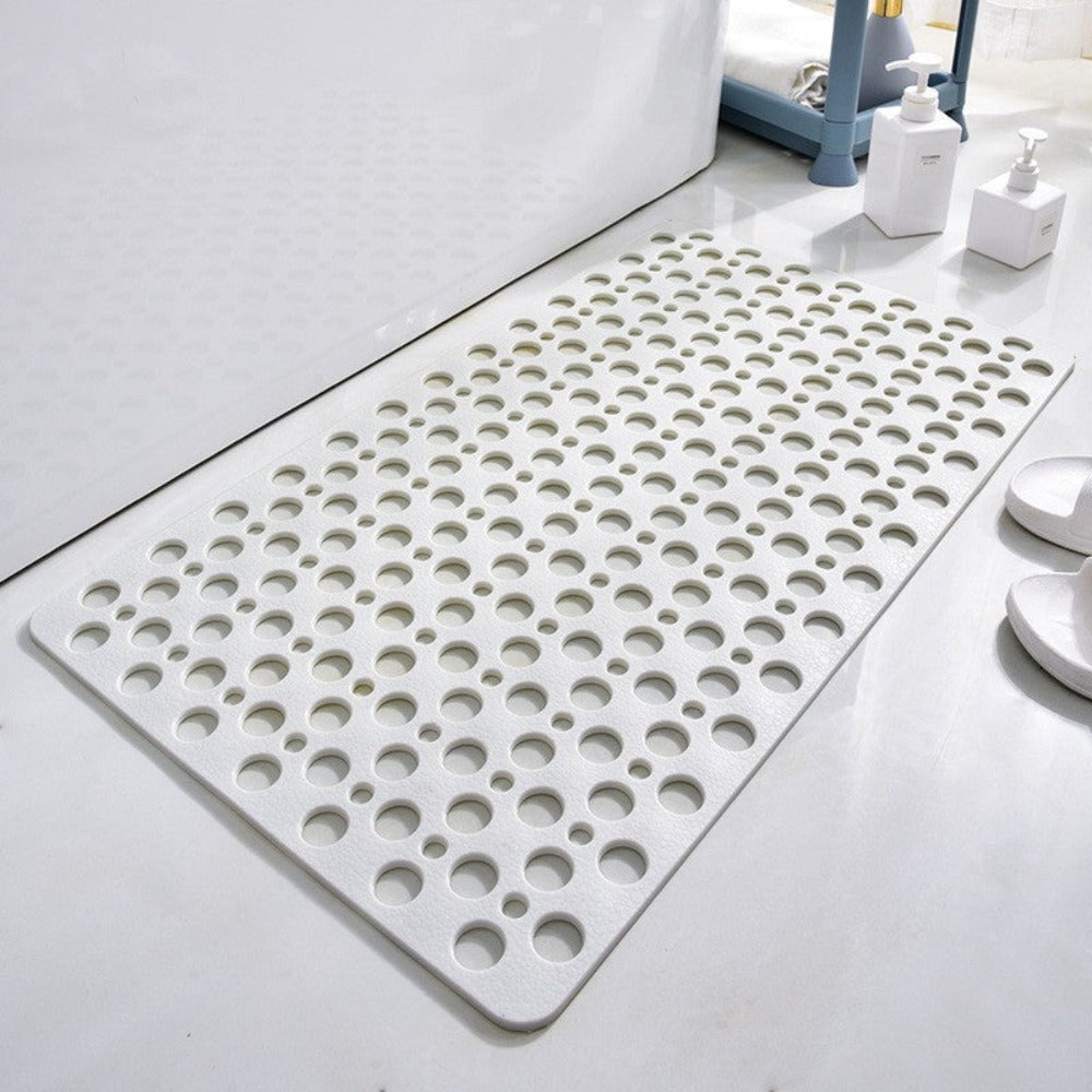 Non-Slip Shower Mat | PVC Drainage Design With Suction Cups